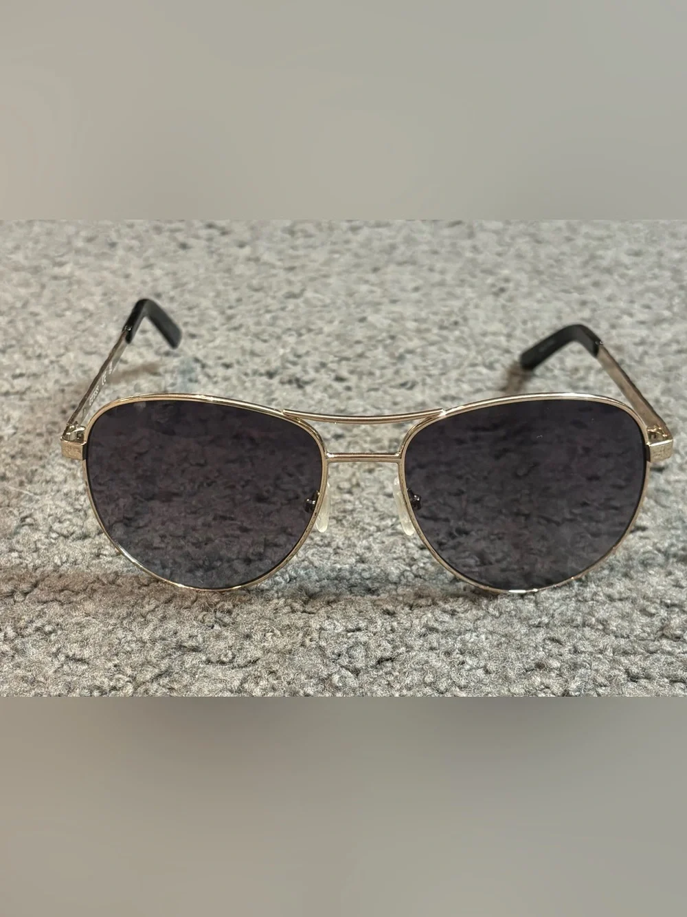 Guess GF0408 32B Ladies 61mm Gold Frame Gray Lens Aviator Sunglasses